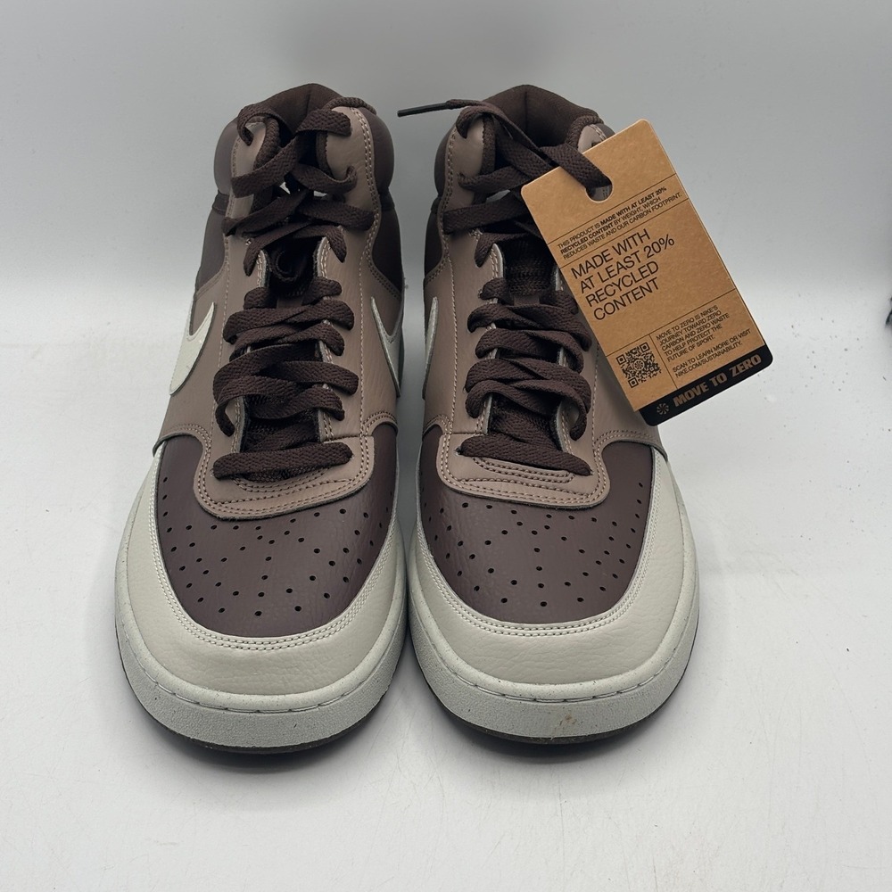 Nike Court Vision Mid NN Shoes Men Size 11.5 Brown Bone Basketball DN3577-200 - Picture 3 of 7